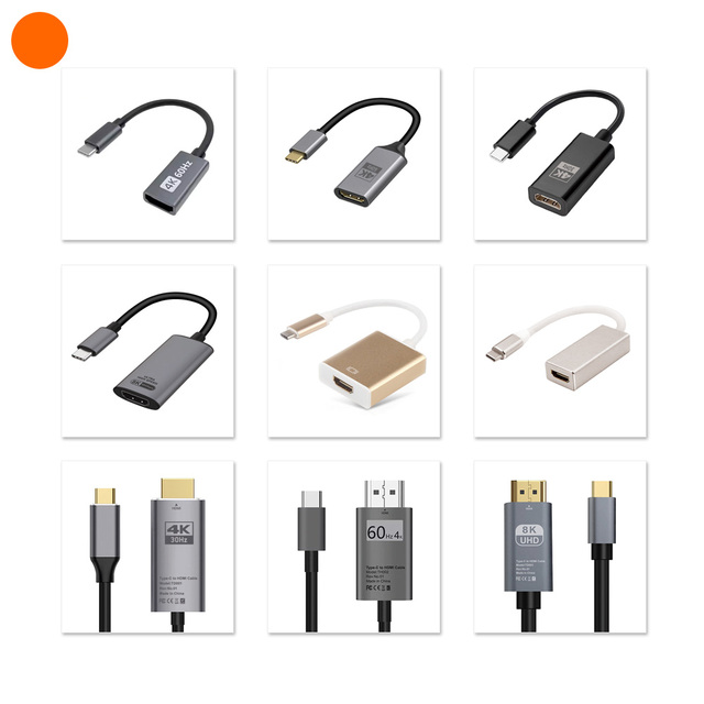 4K60Hz Type C to HDMI Converter Adapter Cable for Galaxy S8 S9 Note 8 Macbook