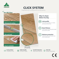 Revêtement de sol SPC étanche 8 mm à âme rigide, aspect bois naturel, système de pose à clipser pour chalets de vacances et appartements locatifs