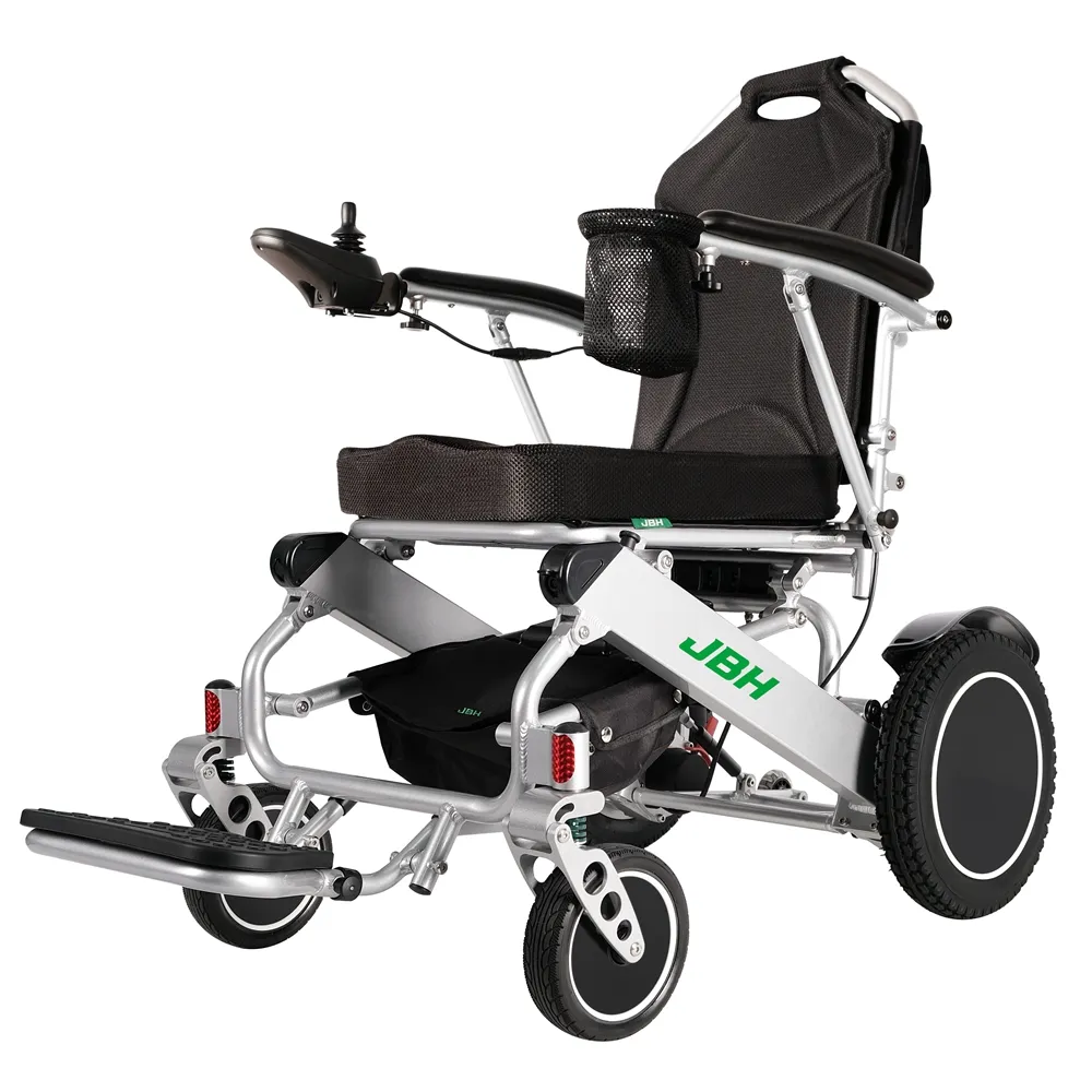 Power Foldable Electric Wheelchair Lightweight Fully Automatic Folding Health Care Convenient Aluminum Alloy