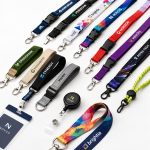 Promotional Gift Customized Logo Badge Reel Id Card Holder Keychain Neck Lanyard - Product Image 1