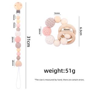 Sıcak satış silikon bebek diş kaşıyıcı emzik klipsi Set BPA ücretsiz kayın silikon emzik klip tutucu bebek emzik zinciri - Product Image 6