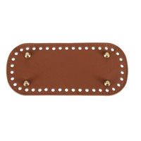 Fond de sac ovale en cuir PU 18*8cm pour tricot et crochet, accessoires de crochet pour sac à bandoulière DIY