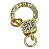 Accessoires DIY Jinyuan pour la fabrication de colliers : Capuchons de perles en cuivre micro-pavé zircon, fermoirs mousquetons, connecteurs de collier, bracelets et attaches pour pulls