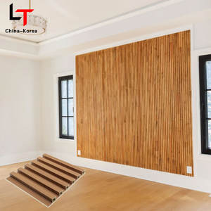 Panel de Pared WPC Moderno con Diseño Acanalado, Revestimiento Interior y Exterior, Tablero de PVC, Rejilla de Madera y Plástico Compuesto para Decoración de Fondo de <span class=keywords><strong>TV</strong></span> - Product Image 1