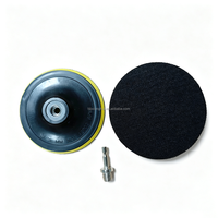 Support de polissage auto-agrippant de 5 pouces (125 mm) M14 avec adaptateur de perceuse de 8 mm pour meuleuse d'angle et outils de ponçage