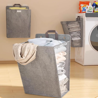 Nouveau panier de rangement grande capacité 2026 en coton pour vêtements et pantalons, idéal pour la maison