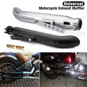20 Inch Universal <b>Motorcycle</b> <b>Exhaust</b> Pipe Cafe Racer <b>Exhaust</b> Tip Tail Tube Chrome Black/Silver <b>Exhaust</b> <b>Systems</b> for Honda/Yamaha - Product Image 2