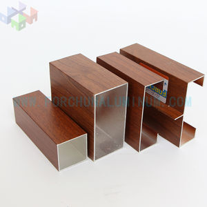 Profil en Aluminio de meubles de Grain de Bois/profiles D extrusión en Aluminio - Product Image 6