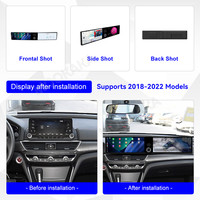 MOOKAKA Double autoradio Android de 12.3 pouces pour Honda Insight/Accord 2018-2022 autoradio multimédia GPS sans fil CarPlay unité principale