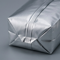 Bolsa de Fondo Cuadrado BOPP, Impresa en Offset, Reciclable, con Lámina Plateada Brillante, para Almacenamiento de Alimentos, Bolsa de Plástico para Leche