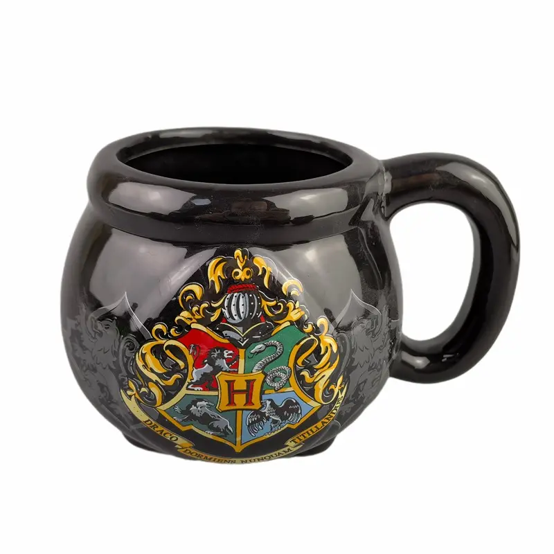 Groothandel Heks Koffiemok Nieuwigheid Harry 3d Keramische Mokken Relatiegeschenken Op Maat Hogwarts College Crest Ketel Mok