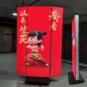 Tri-fold Poster LED penuh warna cermin 2.5mm Pixel Pitch mencerahkan fleksibilitas merek anda layar LED pintar untuk penggunaan dalam/luar ruangan - Product Image 1