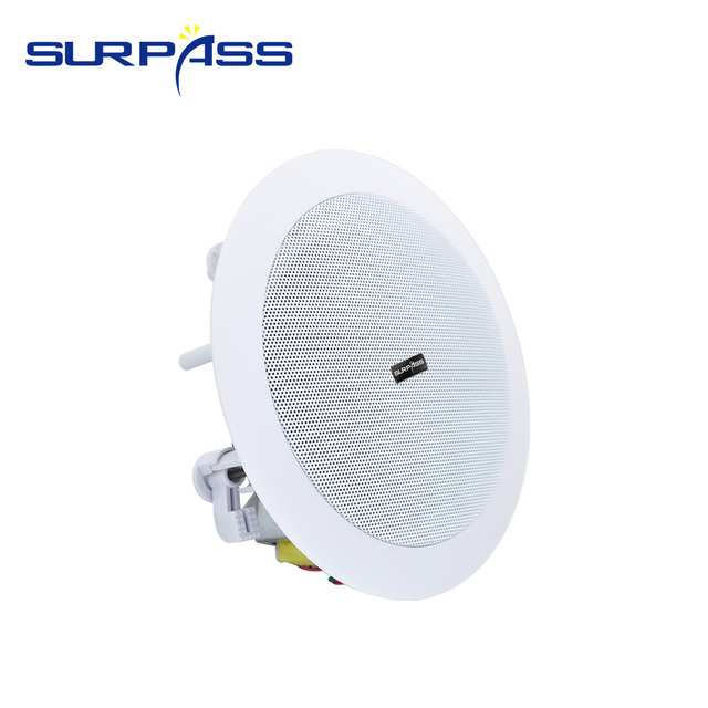 CE530 6-Inch Integrated Coaxial Smart Plastic Ceiling Speaker 30W 70V-100V For Hotel Restaurant