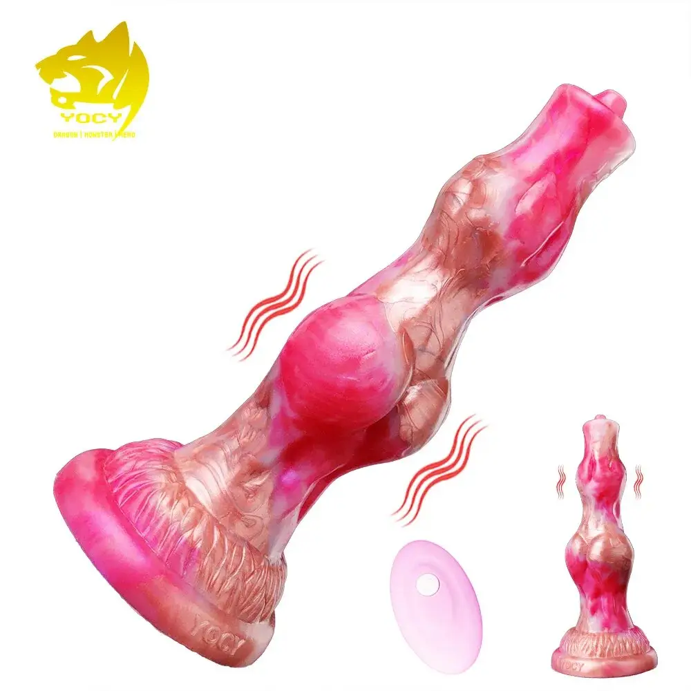 YOCY yetişkin seks oyuncakları 8 inç vibratör canavar Dildos 10 vibratörler modları kadınlar erkekler için Anal oyuncak fantezi düğüm yapay penis uzaktan kumanda