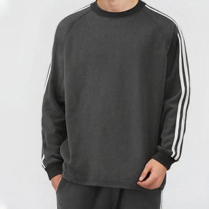 Fabricantes 360 gramos de peso pesado Casual Sport Active Crewneck Men Snow Faded Acid Wash Sudadera de manga larga de gran tamaño - Product Image 1