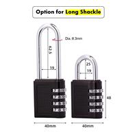 Cadenas à combinaison carré BBDHOME 4 chiffres, sécurité renforcée, en alliage de zinc, personnalisable, anse de 6,2 mm, 111 g, prix fabricant