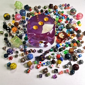 Đá vôi tùy chỉnh in xúc xắc nhựa 6 mặt bảng xúc xắc nhựa 16mm 30mm 40mm D4 D6 D8 D10 D12 D20 Acrylic câu chuyện xúc xắc DND - Product Image 3