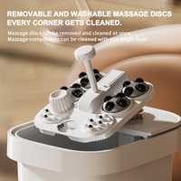 Bain de pieds massant électrique chauffant et pliable à infrarouge pour physiothérapie, pédicure et soulagement du stress, température réglable