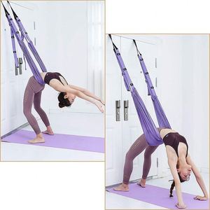 Bande d'exercice de sangle extensible de yoga aérien pour Fitness Yoga tirer corde réglable jambe civière taille dos formateur Yoga ceinture extensible - Product Image 5