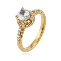Cincin Emas 18K Baja Anti Karat dengan Batu Zirkon Penuh, Cincin Eternity CZ Mewah nan Anggun, Cincin Pernikahan Elegan untuk Wanita, Hadiah untuk Pengiring Pengantin