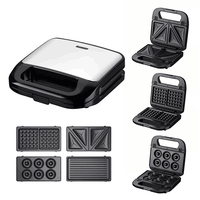 Nouvelle Machine à Gaufres Belges Électrique Automatique pour Usage Domestique, Grille-Pain Professionnel, Appareil de Cuisine en Aluminium pour Sandwichs