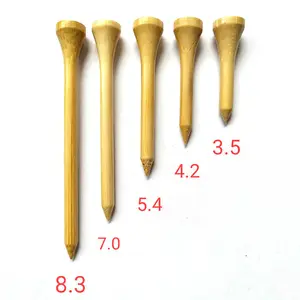 Customized golf 54 mm wooden tees custom made bamboo golf accessories