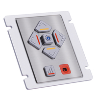 Clavier de navigation audio USB entièrement personnalisé à 6 touches, en acier inoxydable, compatible avec le SDK, compatible Windows/Linux, conforme ADA