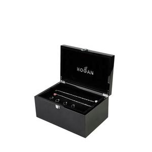 DS Customized Handmade Luxury Natural Wood Laser-Crafted Rectangle Jewellery <b>Box</b> Glossy <b>Black</b> <b>Gift</b> <b>Box</b> with Handle - Product Image 4