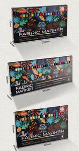 Marqueurs de peinture couleur, marqueurs textiles, ensemble de stylos non toxiques, indélébiles et permanents, peinture textile à pointe fine, stylo <span class=keywords><strong>marqueur</strong></span> textile - Product Image 6