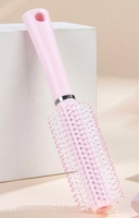 Massage du cuir chevelu coiffure antistatique arrondi non-chute peigne à dents prise confortable hommes femmes maison rouleau peigne