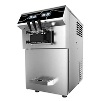 Oceanpower NE1415EL المزدوج نظام التحكم اللمس شاشة الطاولة التجاري الآيس كريم آلة للبيع CE العمودي 220V 50/60HZ
