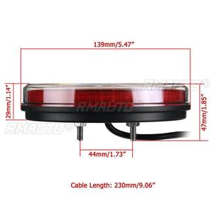Feux arrière LED ronds 5,3 pouces 1/2/4/6X pour camion, remorque, voiture, bus, fourgonnette, bateau, caravane, camionnette, tracteur - Feux stop, feux de position, clignotants - Product Image 6