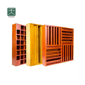 TianGe Bois de caoutchouc <span class=keywords><strong>écologique</strong></span> Pièges à basses décoratifs Matériau insonorisé Diffuseur QRD Panneaux muraux acoustiques - Product Image 1