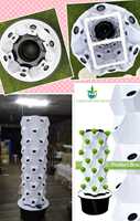 Serre hydroponique agricole Tours verticales aéroponiques Systèmes de culture pour jardin Tour verticale multicouche aéroponique