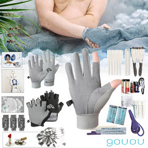 Gants de cyclisme en soie glacée rafraîchissants pour l'été, respirants, demi-doigts, unisexes pour hommes et femmes, protection solaire, activités de plein air - Product Image 3