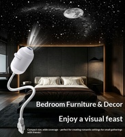 Projecteur LED mural moderne ultra grand angle à piles, ultra clair, avec motifs Lune géante, Grande Roue, Tour Eiffel, Chat adorable