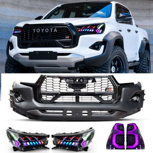 ชุดแต่งรอบคันสำหรับ Toyota Hilux Revo GR Sport Facelift พร้อมไฟหน้า RGB ไฟท้าย กันชนหน้า บังโคลน และกระจังหน้า - Product Image 1