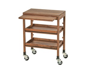 Chariot de service en bois sur roulettes, chariot de cuisine sur pied, couleur personnalisable, pour <span class=keywords><strong>four</strong></span> à <span class=keywords><strong>micro</strong></span>-ondes - Product Image 5