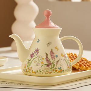 Ensemble de tasses à café et à thé de luxe pour la maison, emballage cadeau, style campagnard mignon, ensemble tasse et assiette pour la maison - Product Image 6