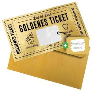 Billet doré avec enveloppe, carte à gratter, révélation de cadeau surprise, carte de mariage, bon de réduction, bon de loterie, enveloppe cadeau - Product Image 1
