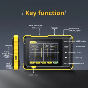 2025 -<span class=keywords><strong>Dso</strong></span> 152 <span class=keywords><strong>Osciloscopio</strong></span> digital portátil Diseño pequeño de mano para principiantes Enseñanza y mantenimiento - Product Image 2
