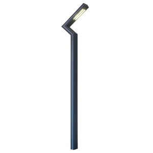 Poteau d'éclairage public combiné poteau d'éclairage extérieur en acier robuste 5M 16 pieds conception fendue facile à installer poteau d'éclairage de jardin - Product Image 2
