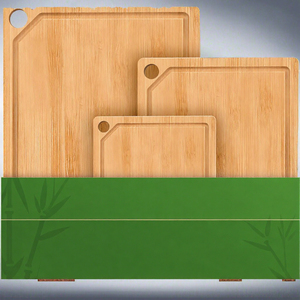 Tabla de Cortar Rectangular Plegable de Bambú Ecológica con Ranura para Jugos, Apta para Lavavajillas, 1.5 cm de Grosor, para Charcutería y Servir - Product Image 3