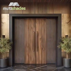 Porte blindée <span class=keywords><strong>de</strong></span> <span class=keywords><strong>sécurité</strong></span> à pivot en aluminium <span class=keywords><strong>de</strong></span> style moderne Finition en acier inoxydable Ouverture manuelle Fonction antivol <span class=keywords><strong>Prix</strong></span> compétitif - Product Image 6