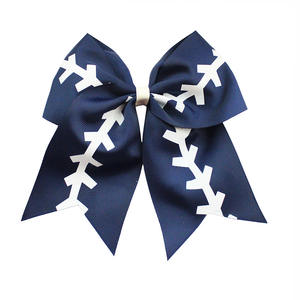 Elastici per Capelli con Fiocco per Bambini - Accessori per Capelli Artigianali in Poliestere a Tema <span class=keywords><strong>Calcio</strong></span> - Product Image 5