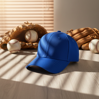 Gorra de Béisbol Personalizada de 6 Paneles de Algodón Duro, Estructurada, con Visera Curva Extra Relajada, Ajustable, para Deportes al Aire Libre