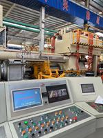 Presse d'extrusion de profilés en aluminium Hengda 2500T à courte portée, grande tonnage, haute efficacité, usinage CNC, puissance 580 kW