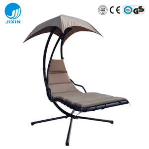 Moderno jardín al aire libre colgante chaise lounge silla con dosel soporte de arco de metal aire porche <span class=keywords><strong>columpio</strong></span> para muebles de patio - Product Image 2