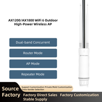 Easyboost White WIFI6 1800Mbps Répéteur AP Extérieur Routeur MESH Double Bande Haute Puissance Étanche Anti-Poussière Couverture 300m