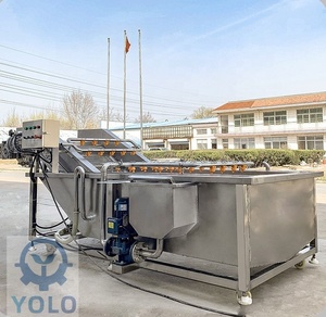 Automatic vegetable washing machine fruit and vegetable bubble cleaning machine cleaning and drying line